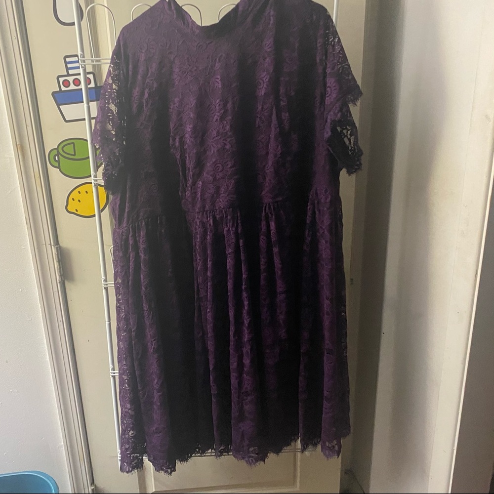 Mock neck torrid skater dress size 6
